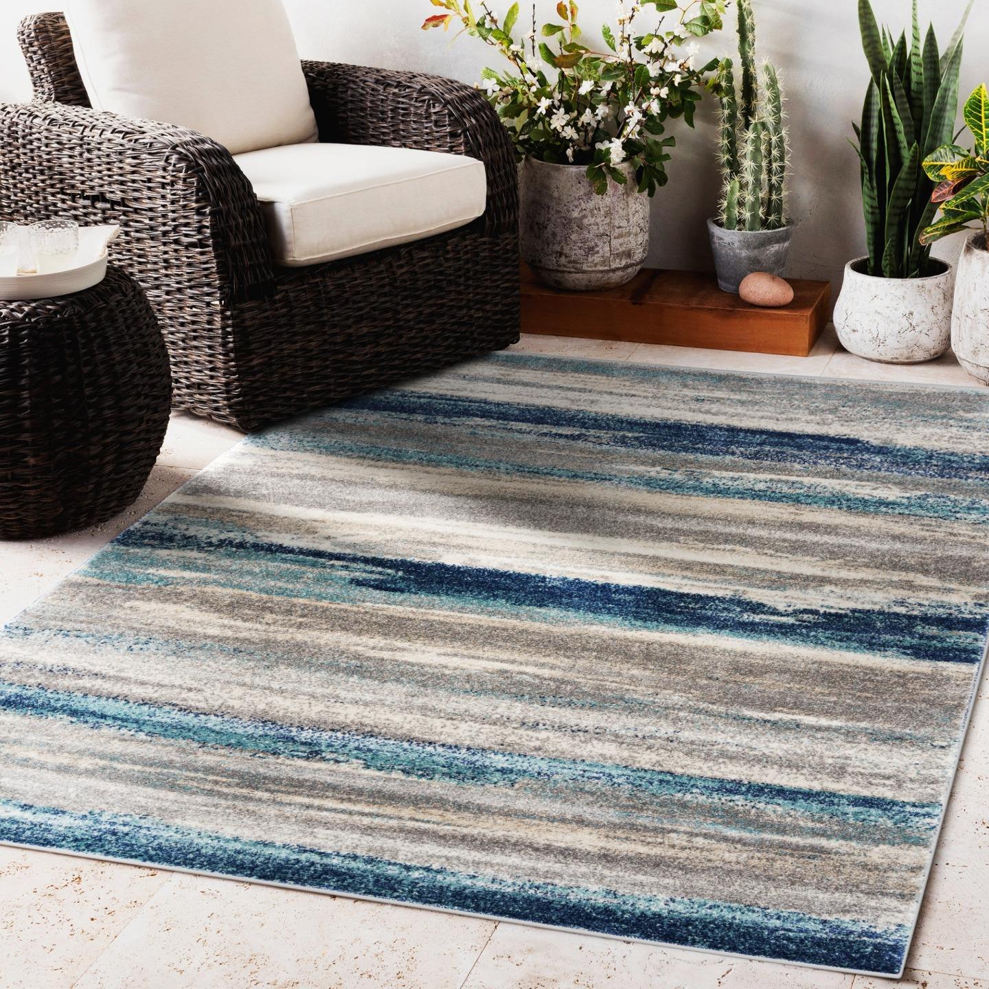 Towerhill 7501 Abstract Area Rug | Luxe Weavers | Modern Area Rug