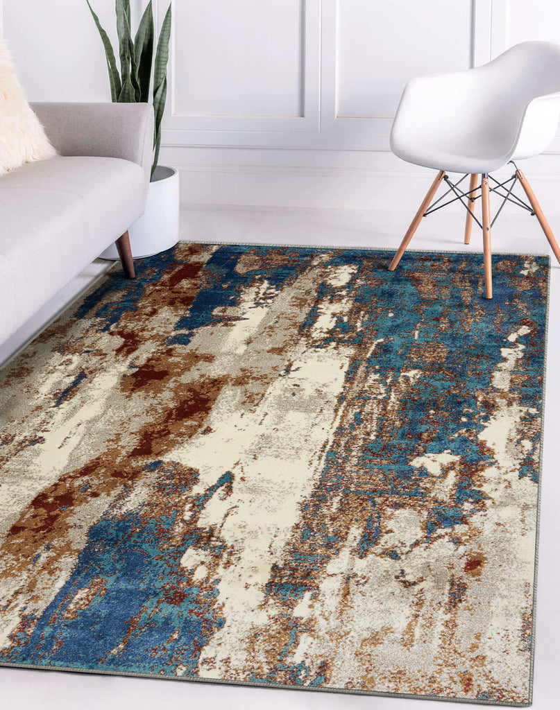 multicolor-living-room-rug