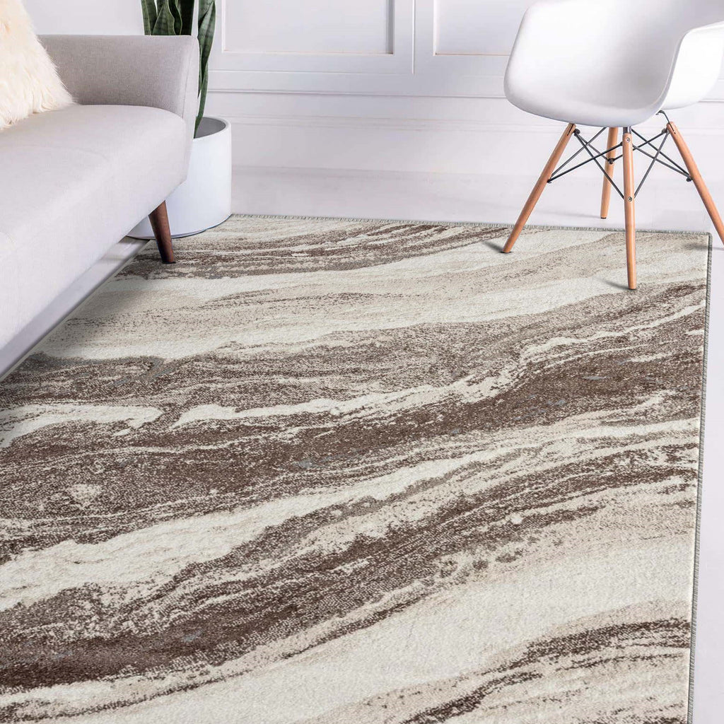 abstract-brown-living-room-rug