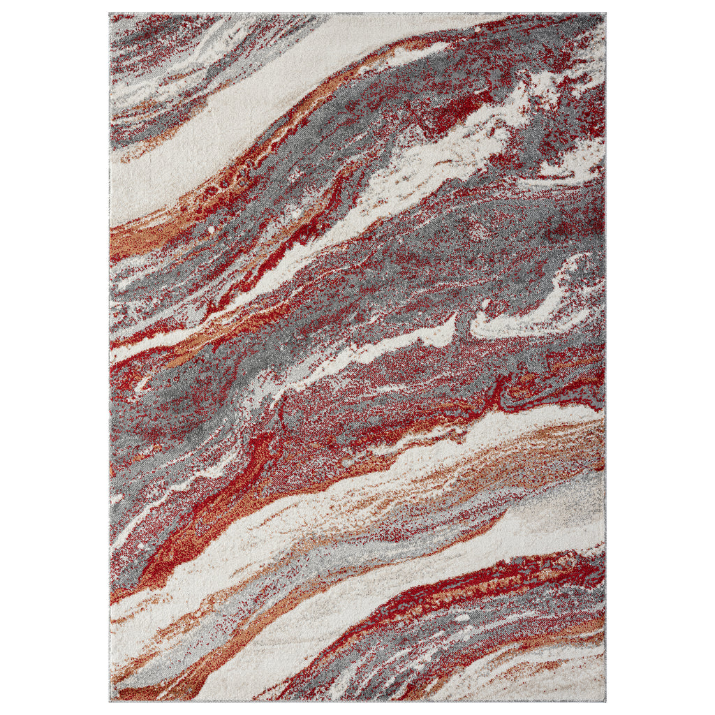 Red-marble-abstract-rug