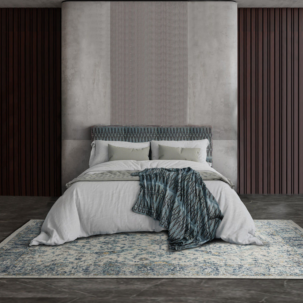 Ivory-bedroom-floral-rug
