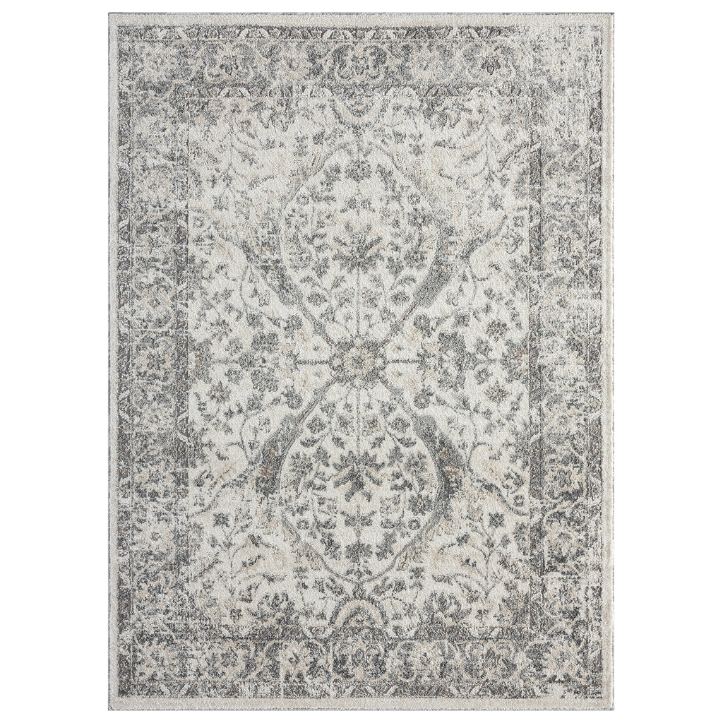 Silver-floral-rug