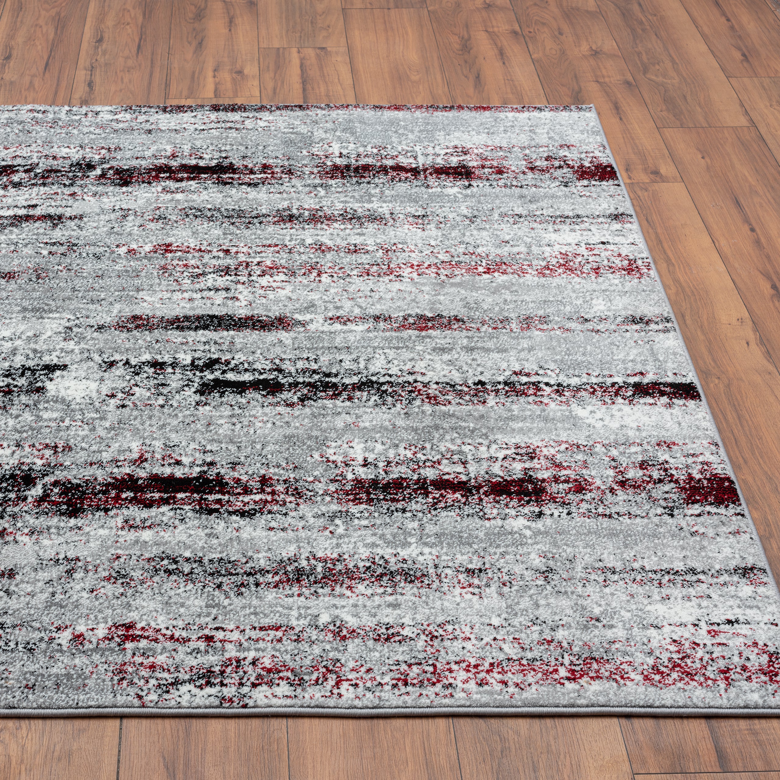 Cambridge 1670 Abstract Area Rug | Luxe Weavers | Blue & Red Abstract Rugs