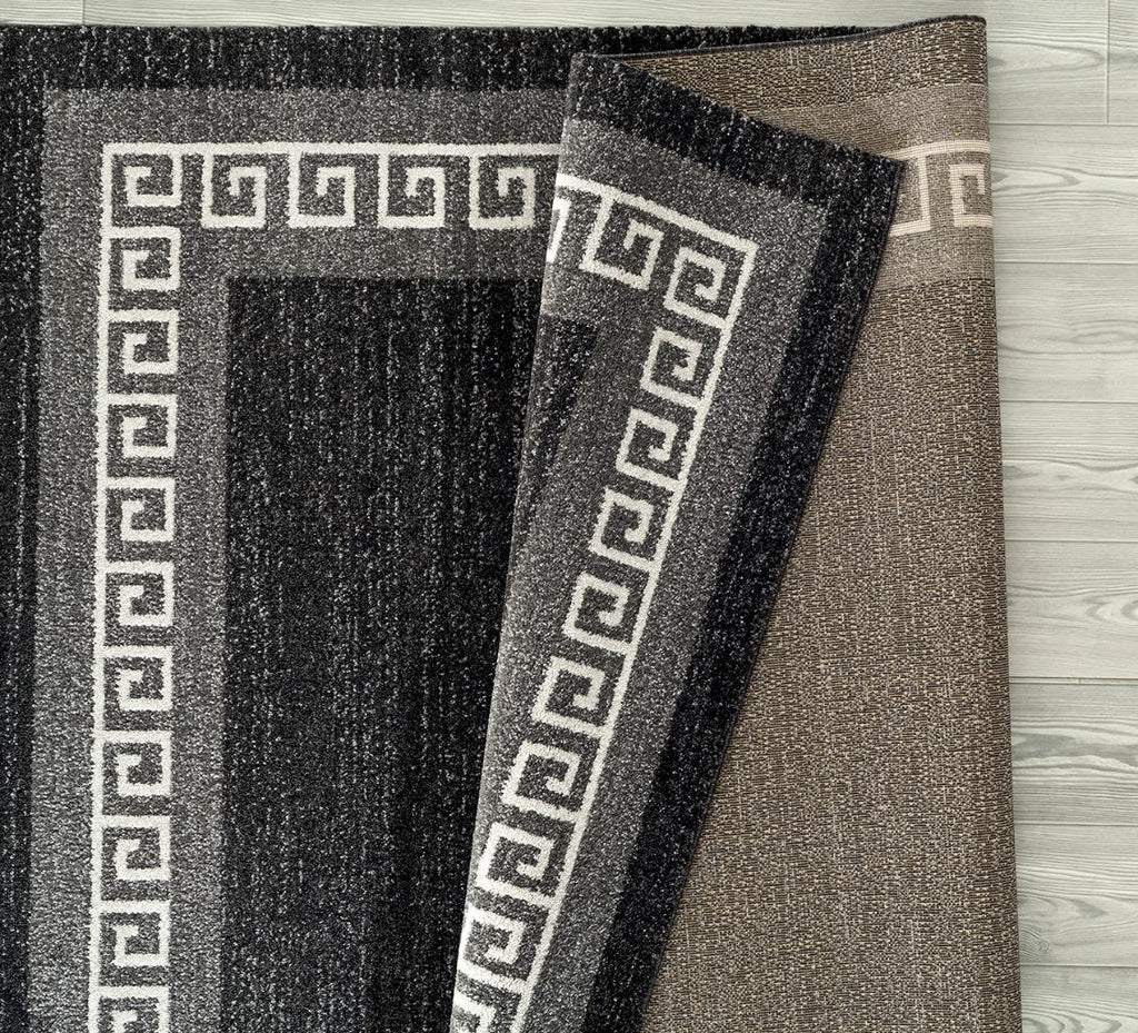 Gray Anthracite Modern Area Rug - Luxe Weavers